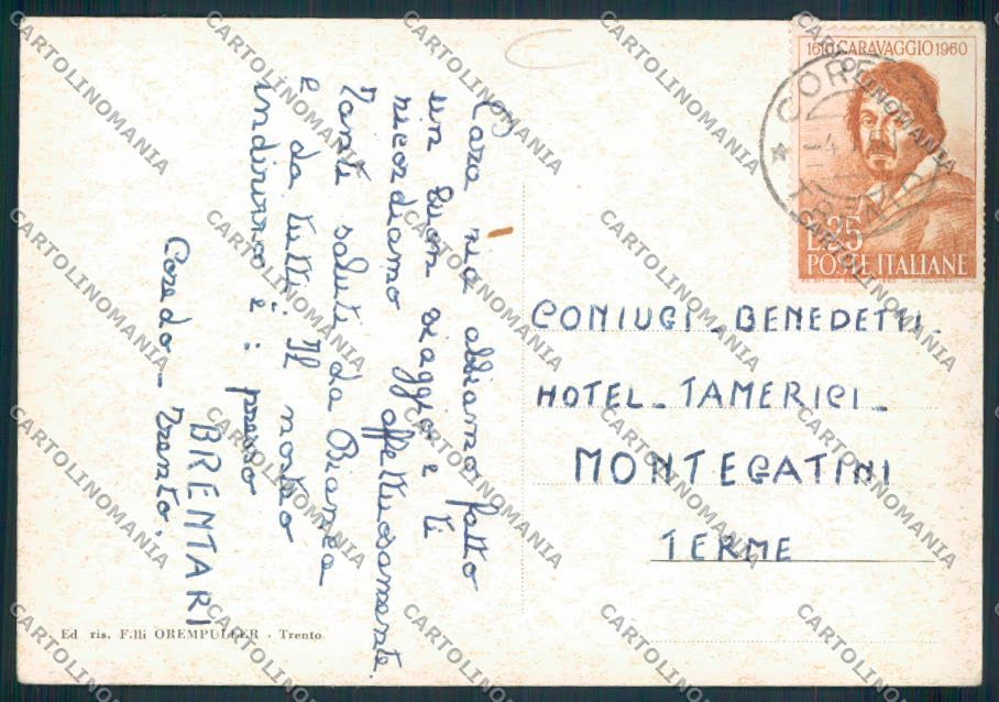Trento Coredo FG cartolina MQ0524 – retro