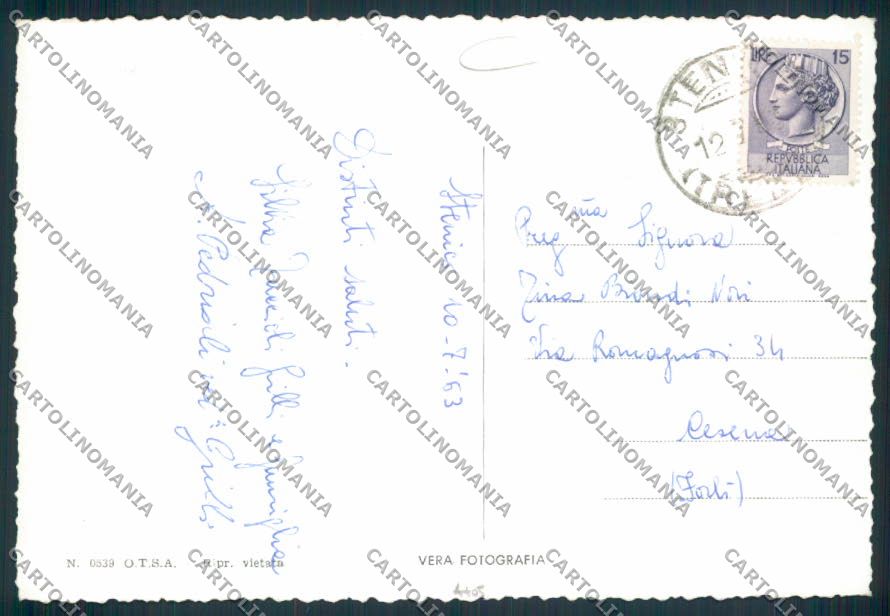 Trento Stenico foto FG cartolina MQ0532 – retro