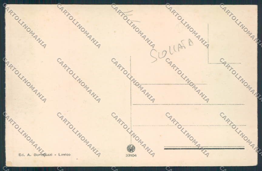 Trento Levico SCOLLATA cartolina MQ0579 – retro