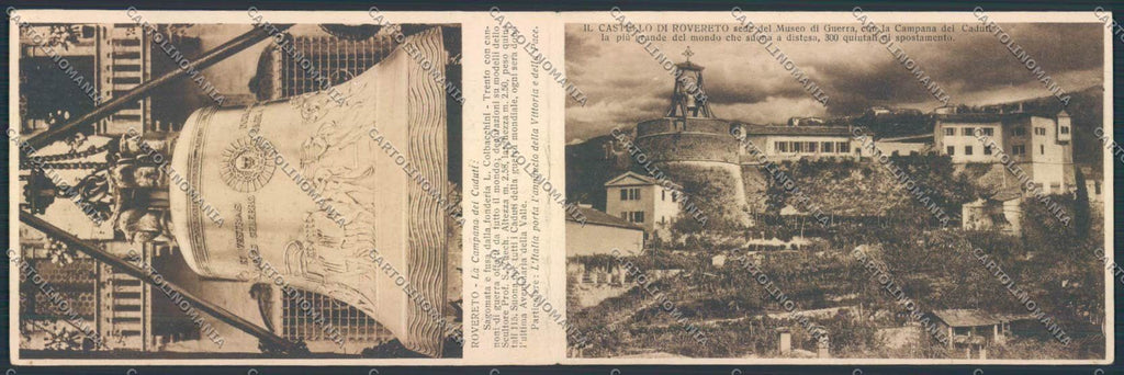 Trento Rovereto Campana Caduti Doppia cartolina MQ0610 – fronte