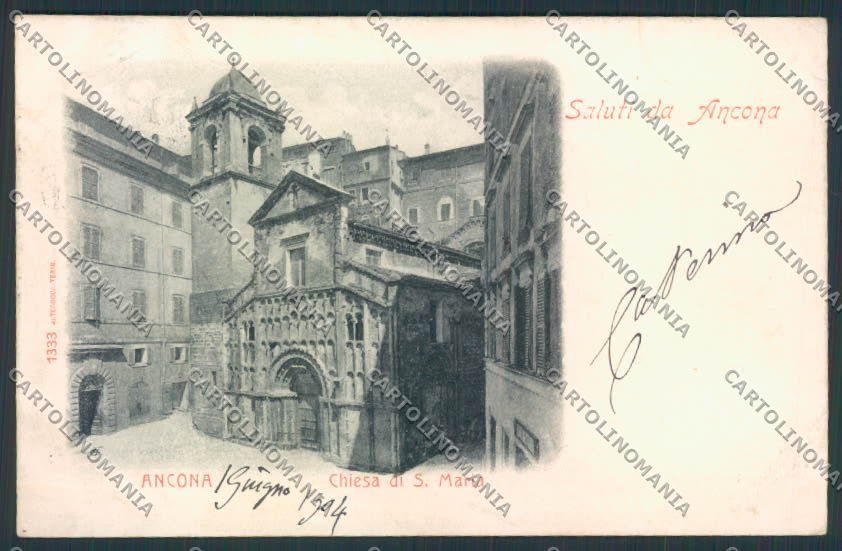 Ancona città Alterocca cartolina MQ0628 – fronte