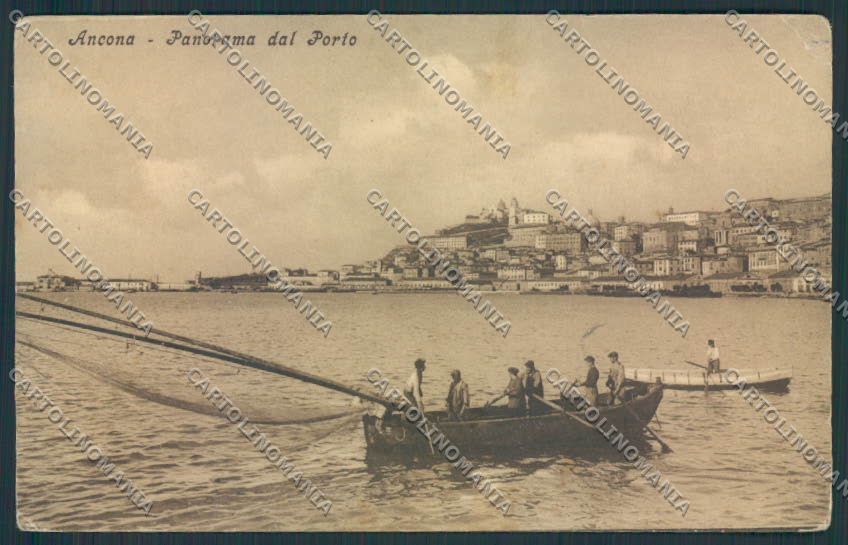 Ancona città PIEGHINA cartolina MQ0650 – fronte
