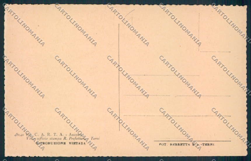 Ancona città Saluti da cartolina MQ0662 – retro