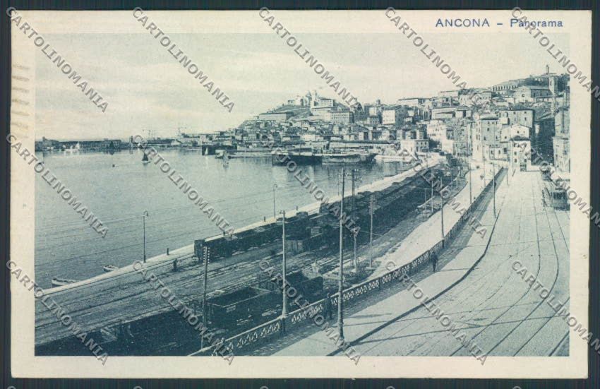 Ancona città Tram Treno cartolina MQ0666 – fronte