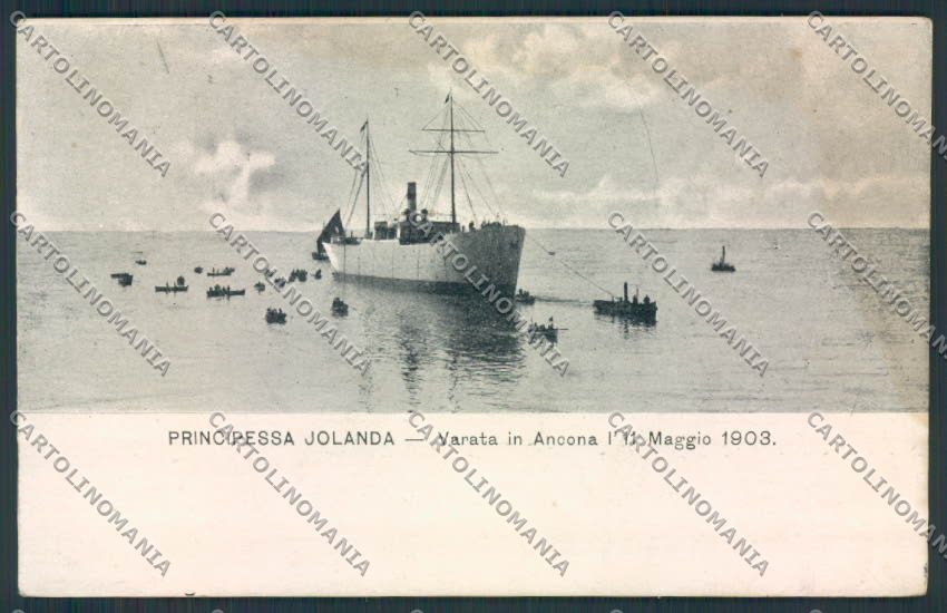Ancona città Nave Jolanda Varo cartolina MQ0667 – fronte