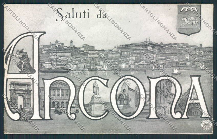 Ancona città Saluti da Alterocca cartolina MQ0669 – fronte