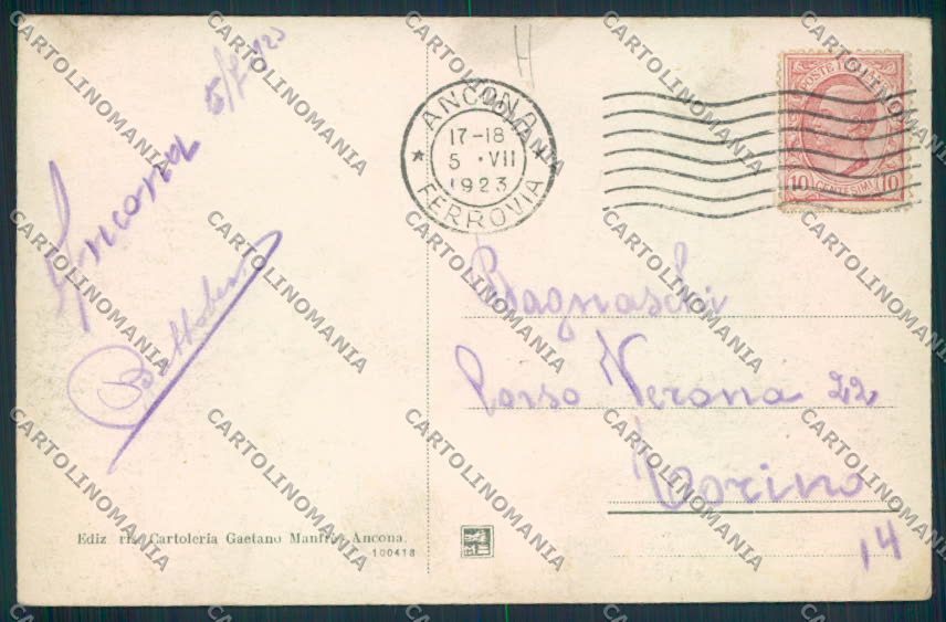 Ancona città cartolina MQ0683 – retro