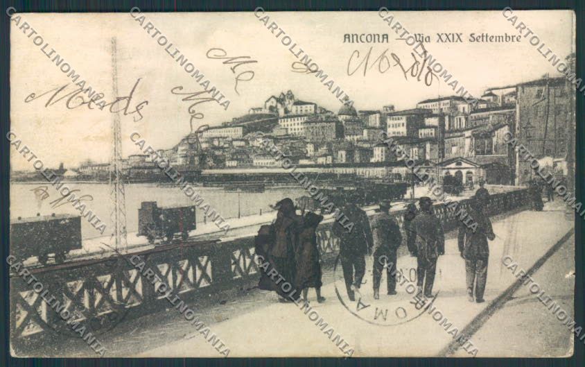 Ancona città Macchia STRAPPINO cartolina MQ0714 – fronte