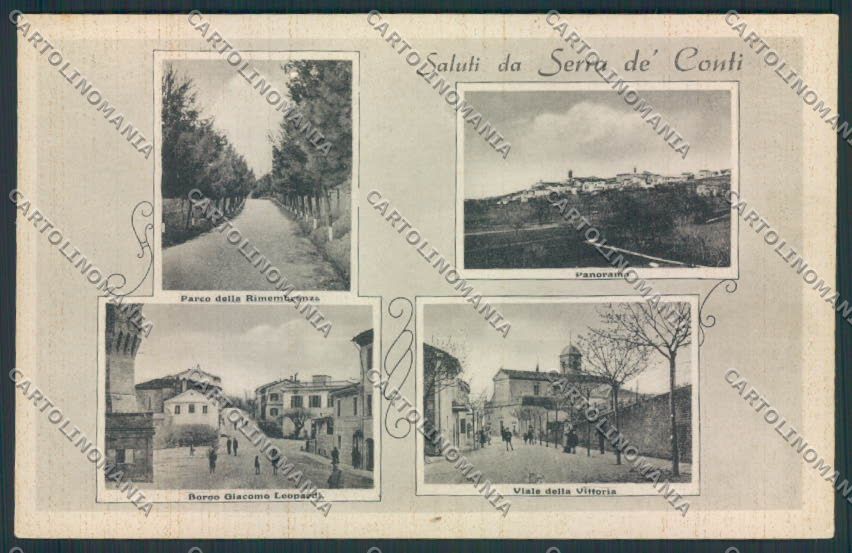 Ancona Serra de' Conti Saluti da cartolina MQ0765 – fronte