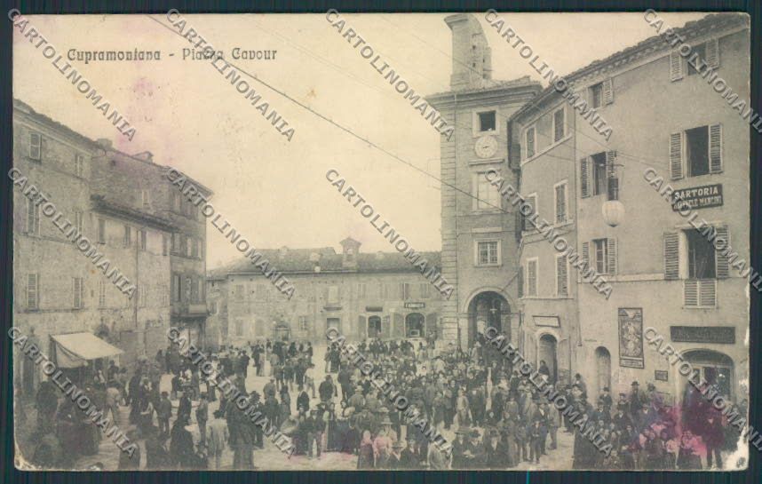 Ancona Cupramontana IN PARTE SCOLLATA cartolina MQ0795 – fronte