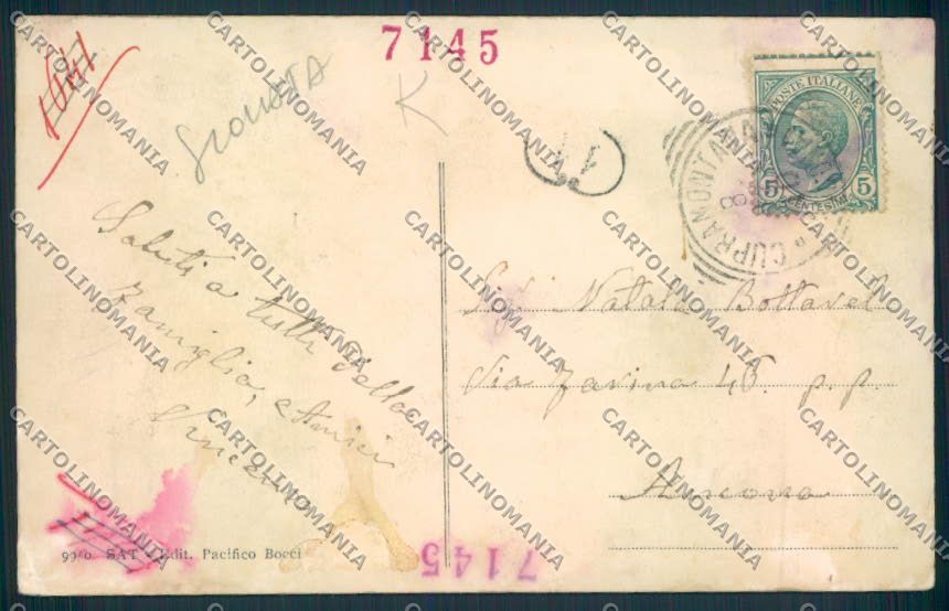 Ancona Cupramontana IN PARTE SCOLLATA cartolina MQ0795 – retro