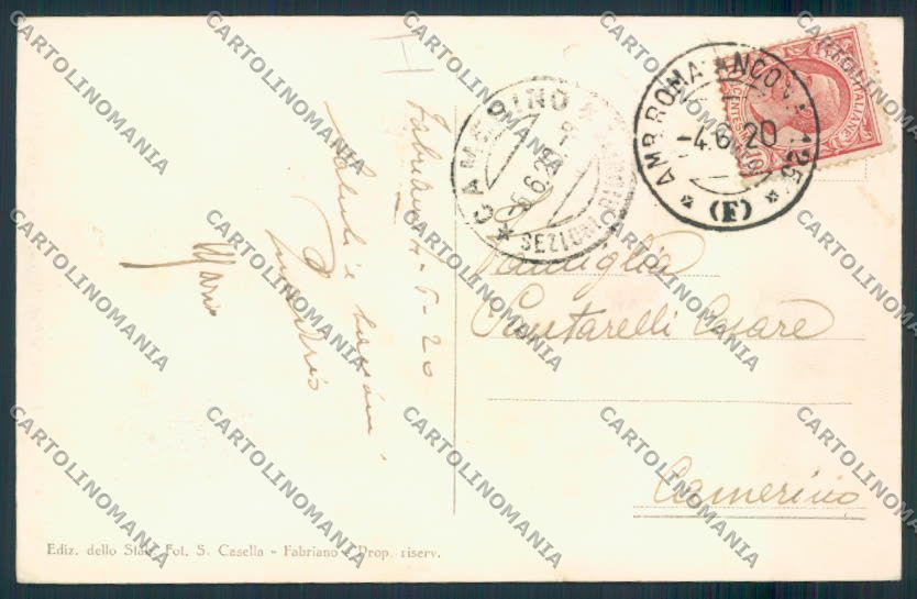 Ancona Fabriano cartolina MQ0801 – retro