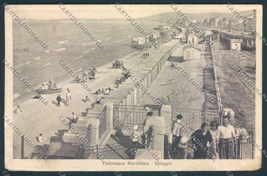 Ancona Falconara PIEGHINE ABRASA cartolina MQ0819 – fronte