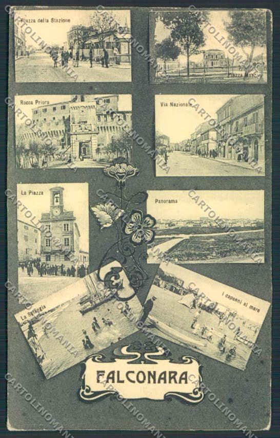 Ancona Falconara ABRASA cartolina MQ0834 – fronte
