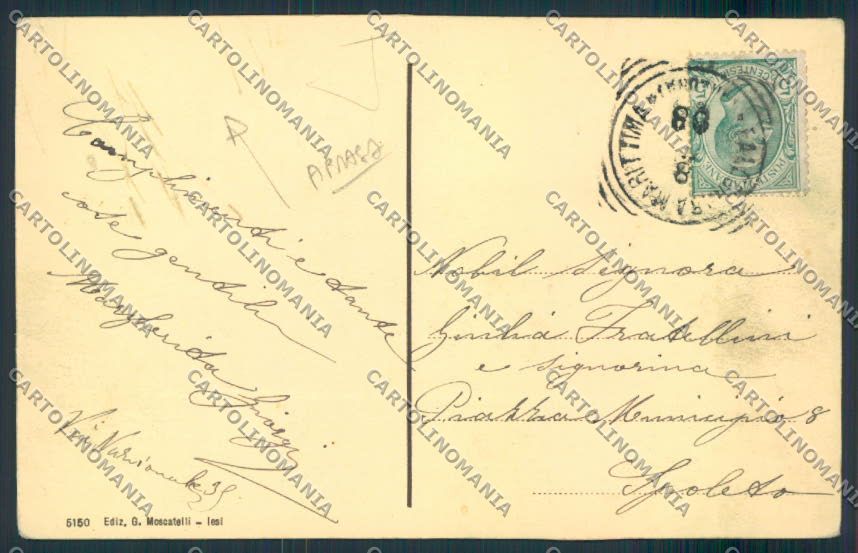 Ancona Falconara ABRASA cartolina MQ0834 – retro