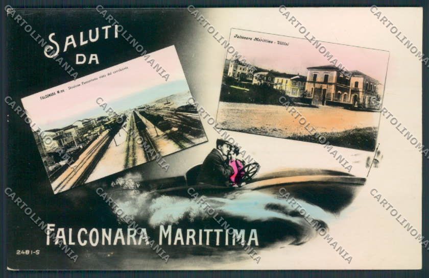 Ancona Falconara Saluti foto Stazione cartolina MQ0836 – fronte