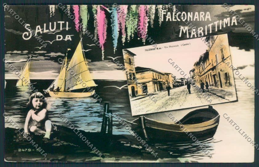Ancona Falconara Saluti da foto cartolina MQ0837 – fronte