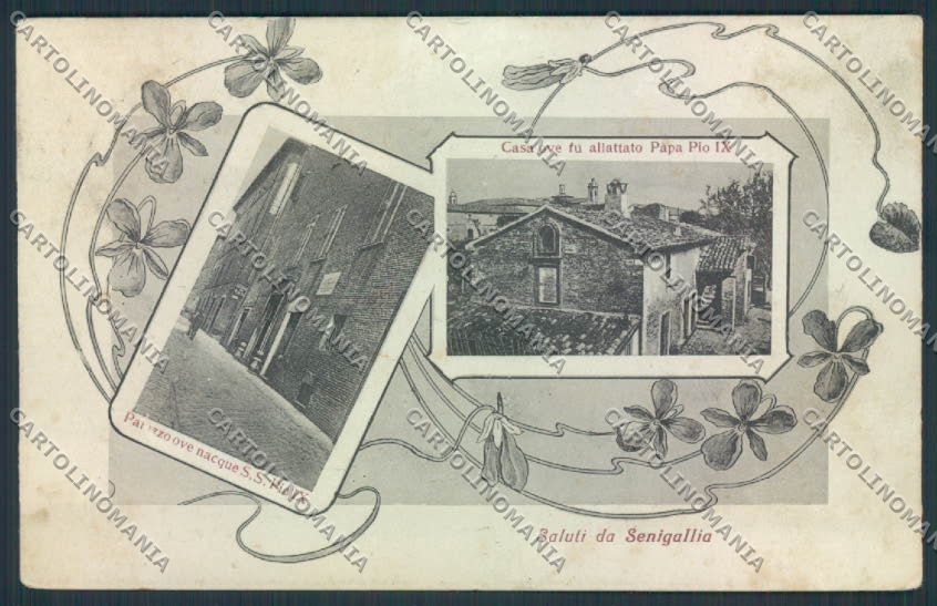 Ancona Senigallia Papa Pio IX cartolina MQ0930 – fronte