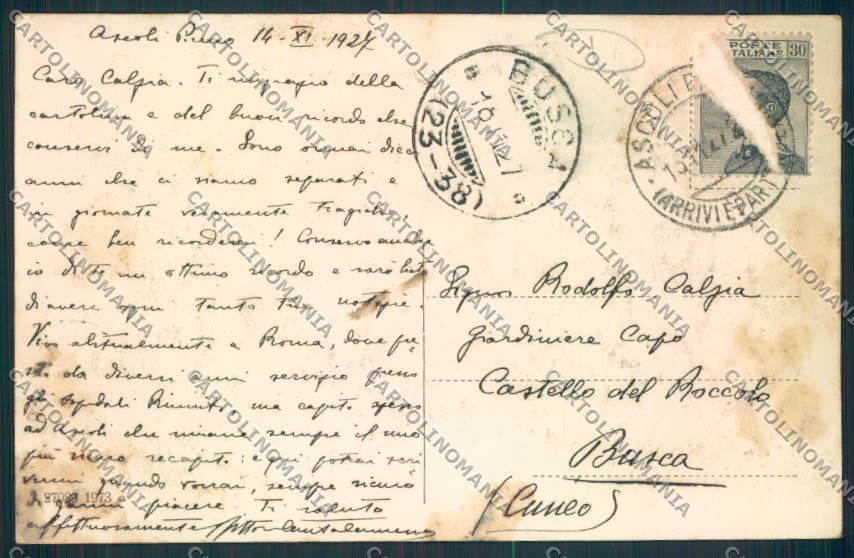 Ascoli Piceno città cartolina MQ0944 – retro