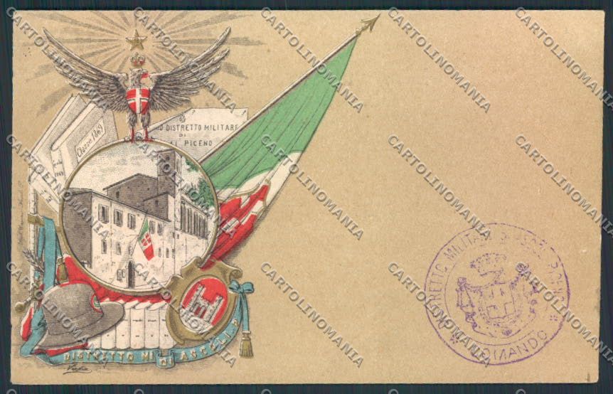 Ascoli Piceno città Distretto Militare cartolina MQ0952 – fronte