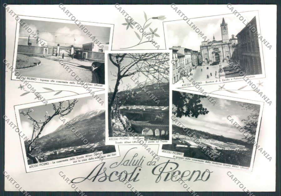 Ascoli Piceno città Saluti da foto FG cartolina MQ0988 – fronte