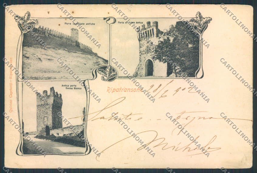 Ascoli Piceno Ripatransone cartolina MQ1003 – fronte