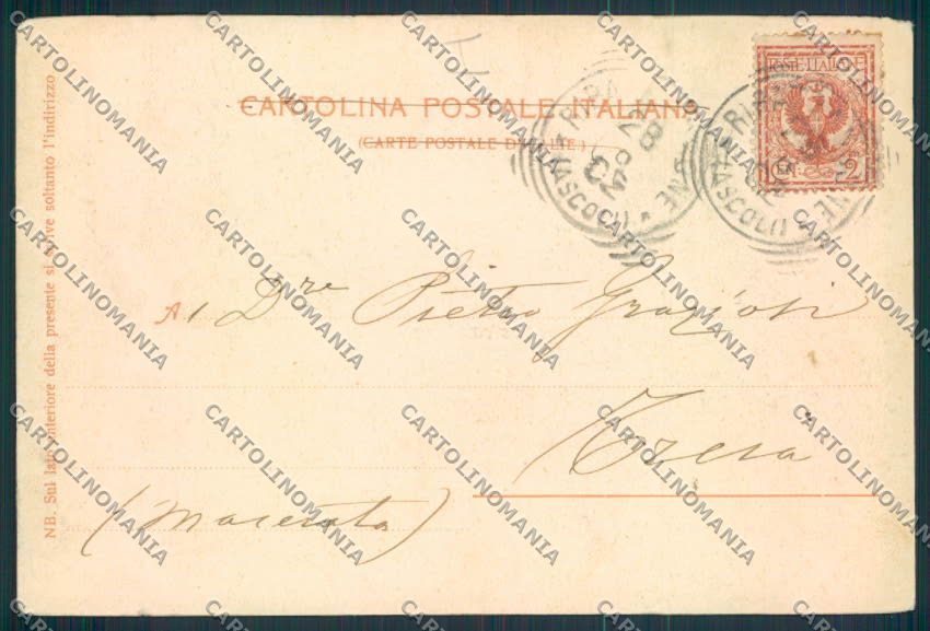 Ascoli Piceno Ripatransone cartolina MQ1003 – retro