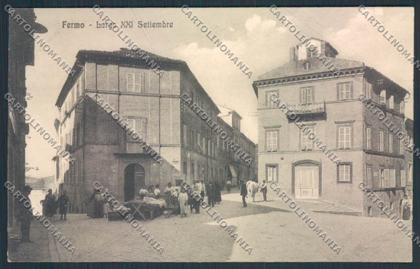 Ascoli Piceno Fermo Mercato cartolina MQ1056 – fronte