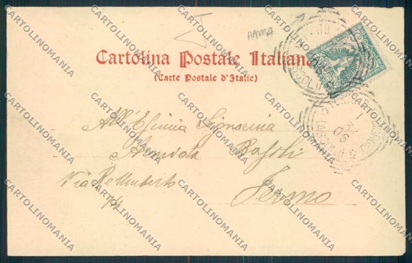 Ascoli Piceno Grottammare Porto San Giorgio ABRASA cartolina MQ1082 – retro