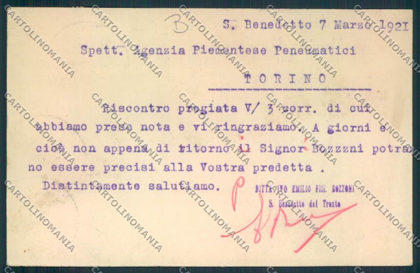 Ascoli Piceno Grottammare San Benedetto Commerciale cartolina MQ1092 – retro