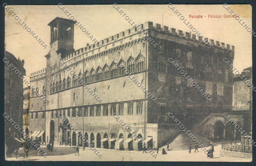 Perugia Città PIEGHINE cartolina MQ1116 – fronte