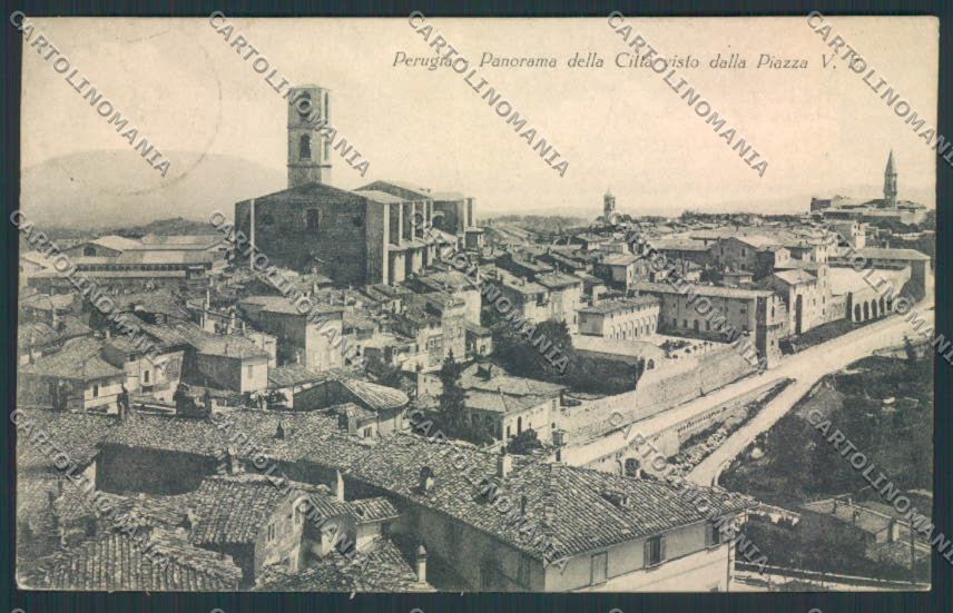 Perugia Città cartolina MQ1120 – fronte
