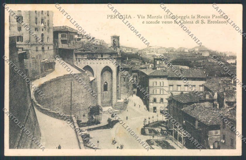 Perugia Città PIEGA cartolina MQ1126 – fronte