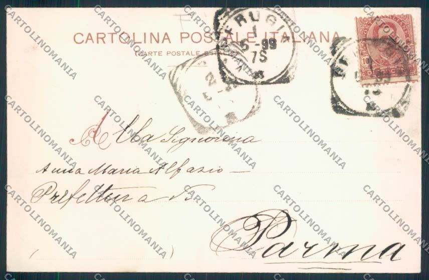Perugia Città cartolina MQ1131 – retro