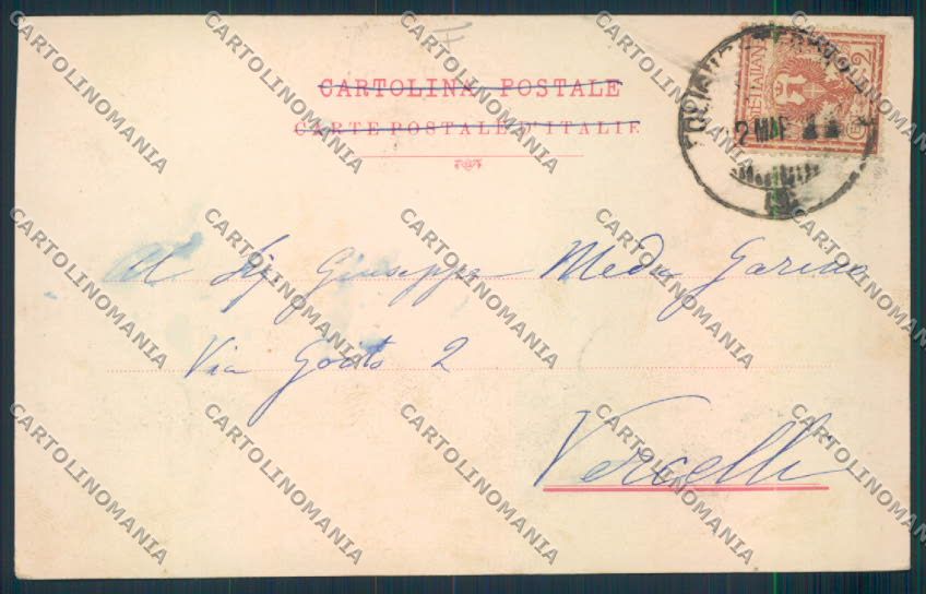 Perugia Città cartolina MQ1132 – retro
