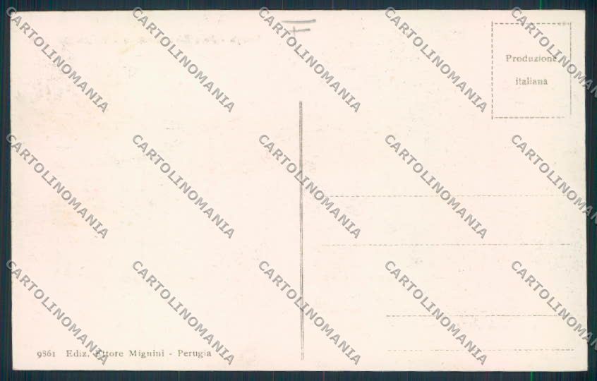 Perugia Città cartolina MQ1134 – retro
