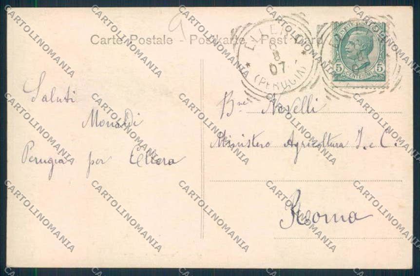 Perugia Città cartolina MQ1137 – retro