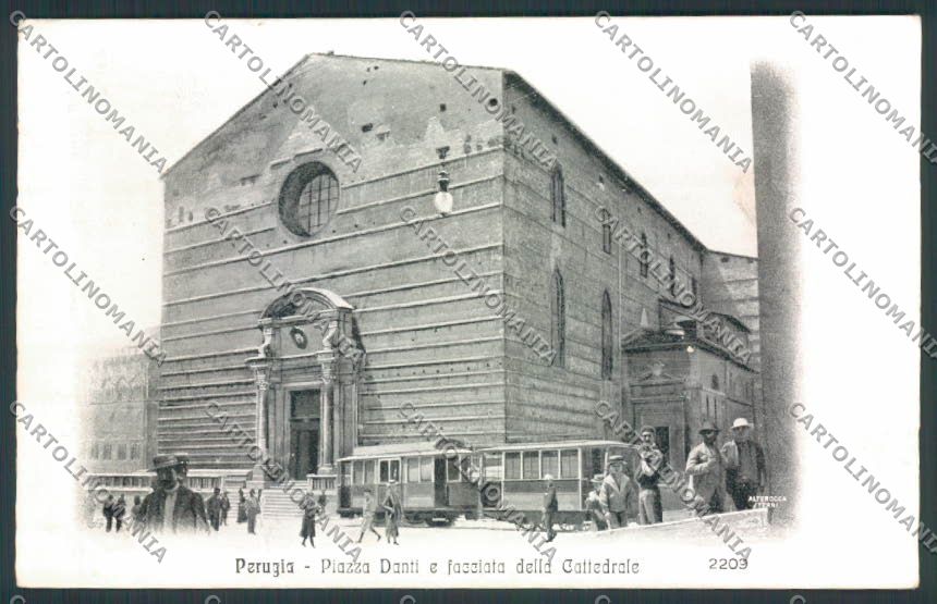 Perugia Città Tram ABRASA COLLA cartolina MQ1149 – fronte