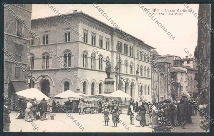 Perugia Città Mercato Garibaldi cartolina MQ1173 – fronte