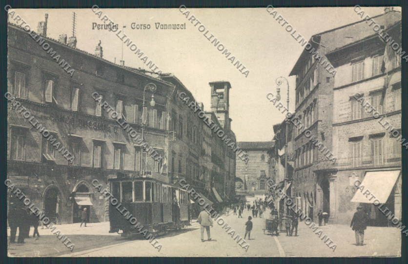 Perugia Città Tram cartolina MQ1175 – fronte