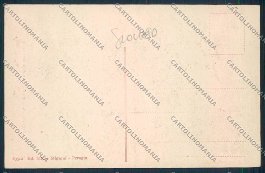 Perugia Città SCOLLATA cartolina MQ1183 – retro