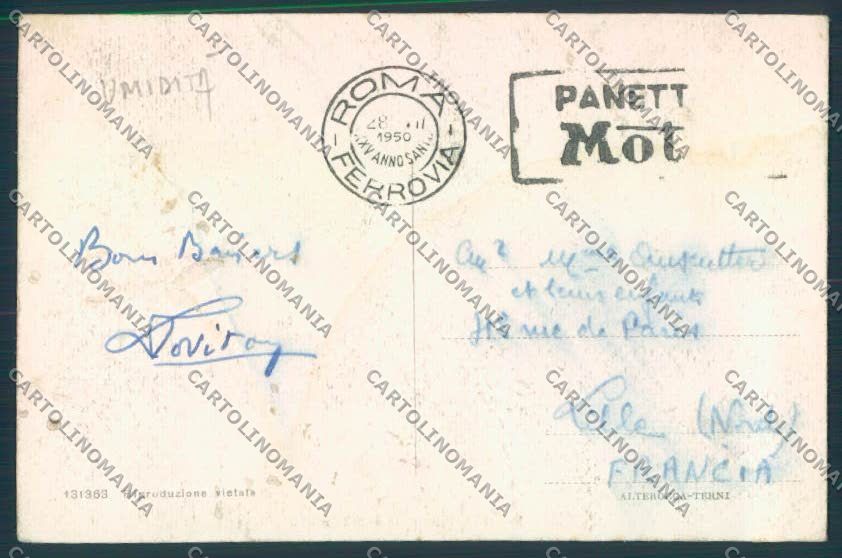 Perugia Assisi TRACCE UMIDO cartolina MQ1262 – retro