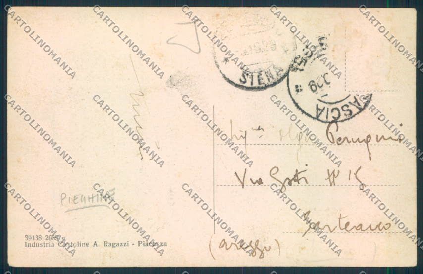 Perugia Cascia Saluti da PIEGHINE cartolina MQ1304 – retro