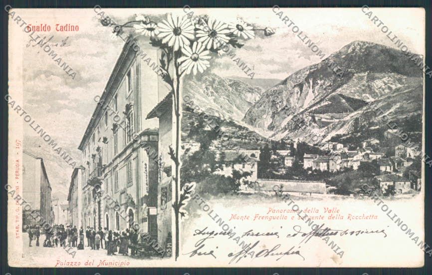 Perugia Gualdo Tadino cartolina MQ1306 – fronte