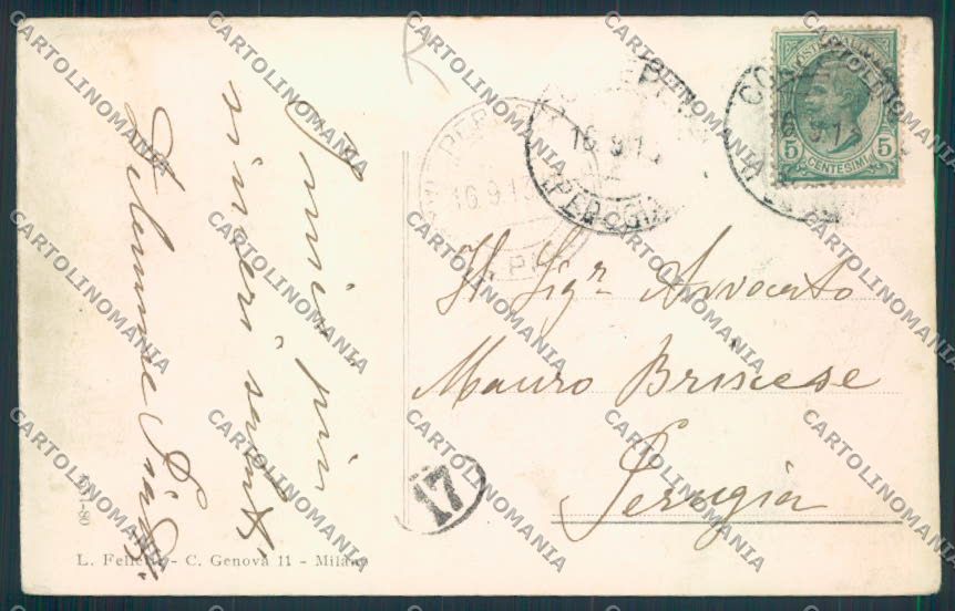 Perugia Collepepe Un Pensiero da cartolina MQ1312 – retro