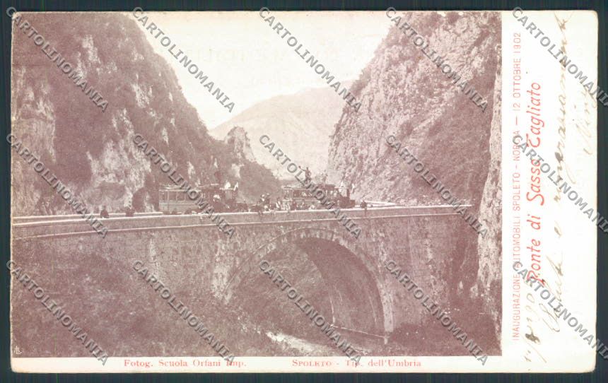Perugia Spoleto Norcia Autopostale cartolina MQ1322 – fronte