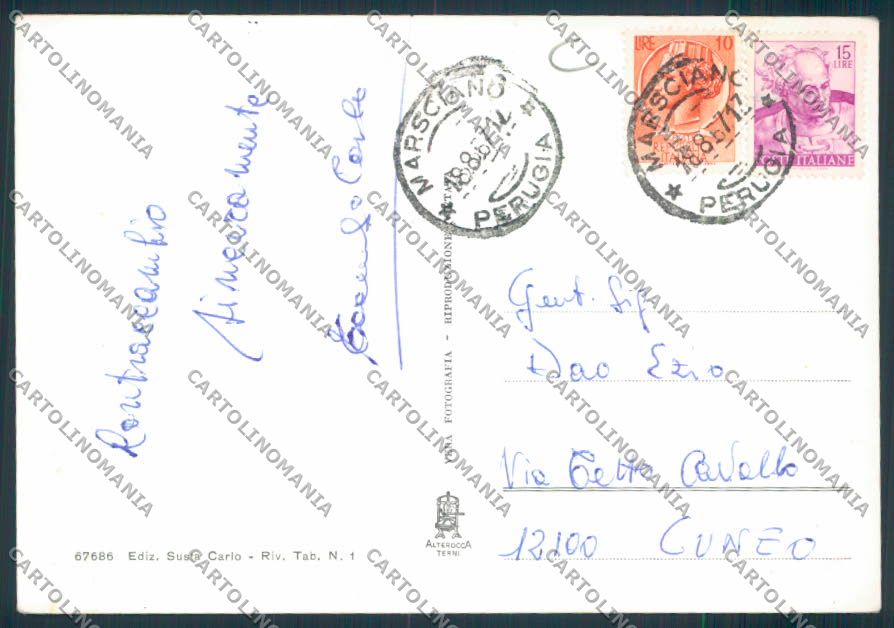 Perugia Marsciano Foto FG cartolina MQ1332 – retro