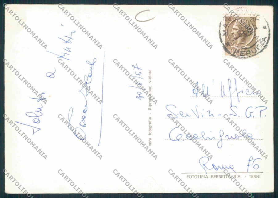 Perugia Marsciano Foto FG cartolina MQ1333 – retro