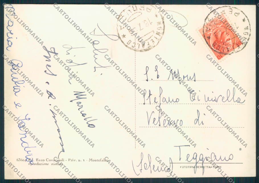 Perugia Montefalco FG cartolina MQ1349 – retro
