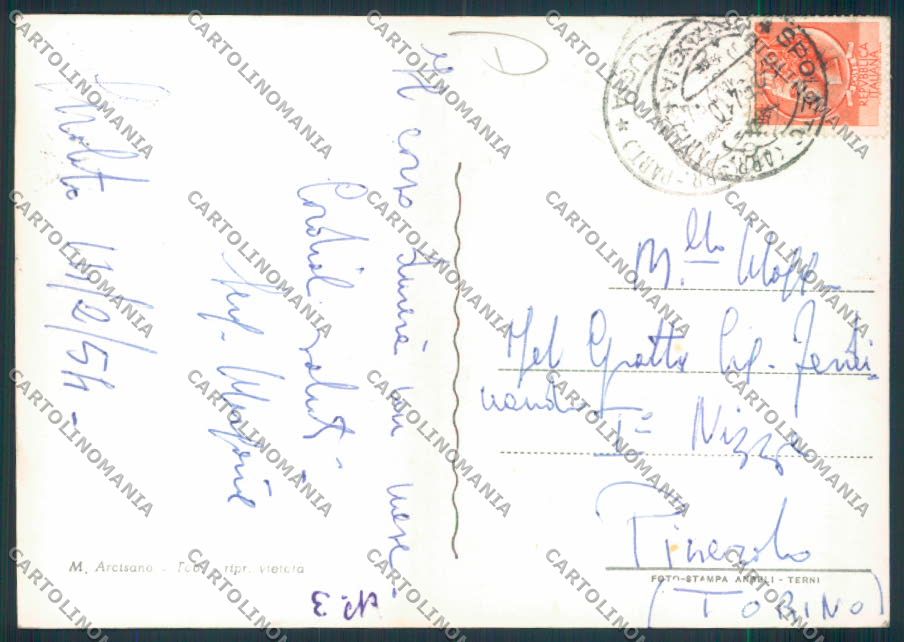Perugia Spoleto Foto FG cartolina MQ1350 – retro